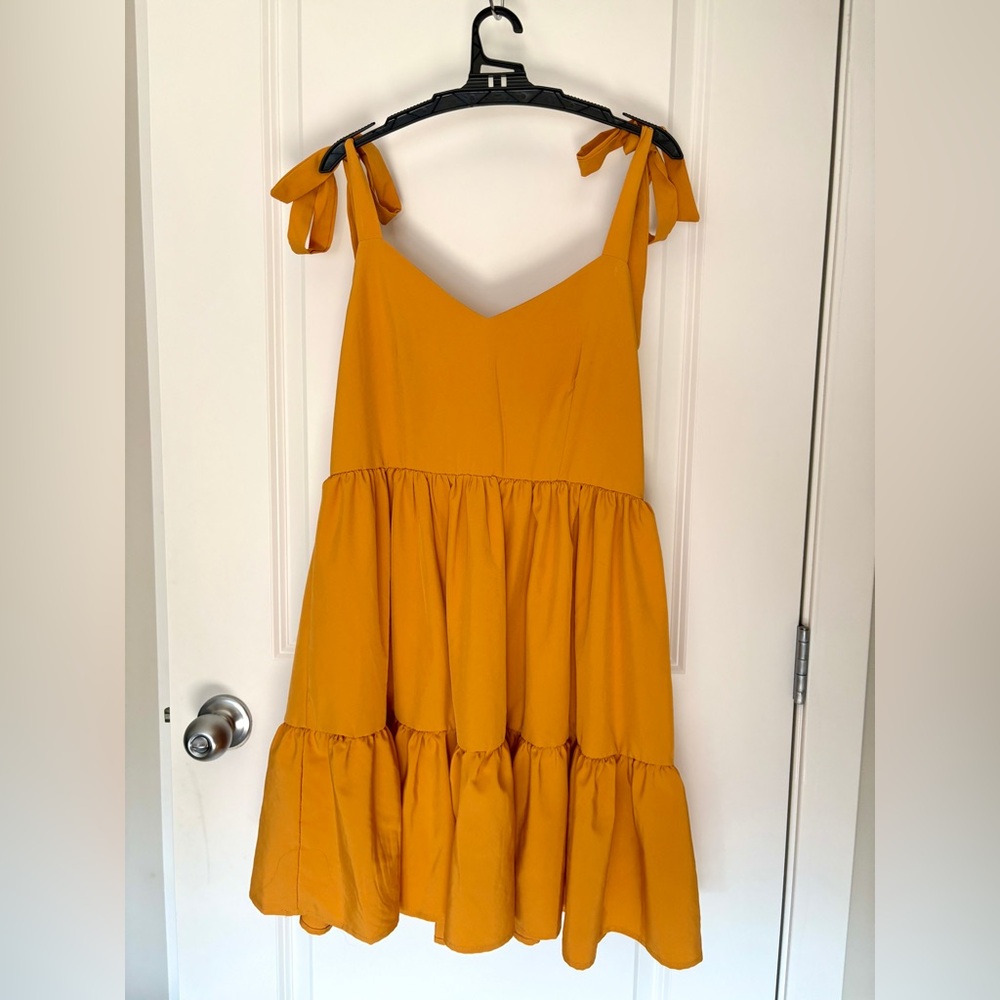 Western style Yellow Dress